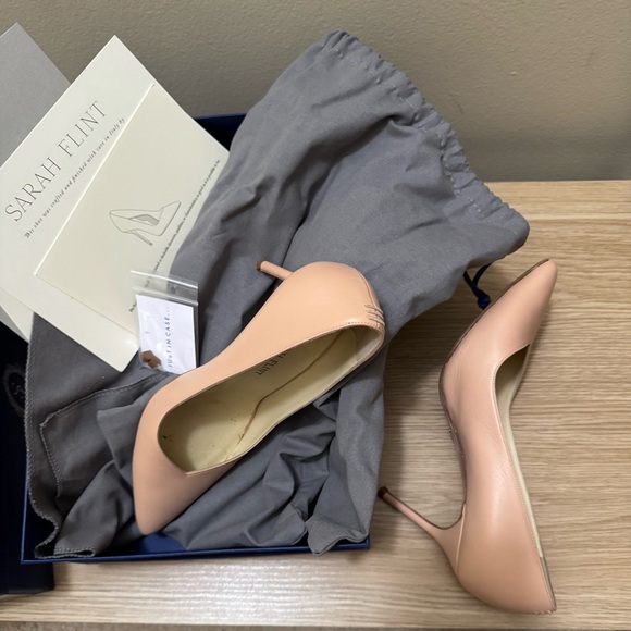 Sarah Flint Perfect Pump 85mm Blush Nude Nappa - Picture 5 of 6